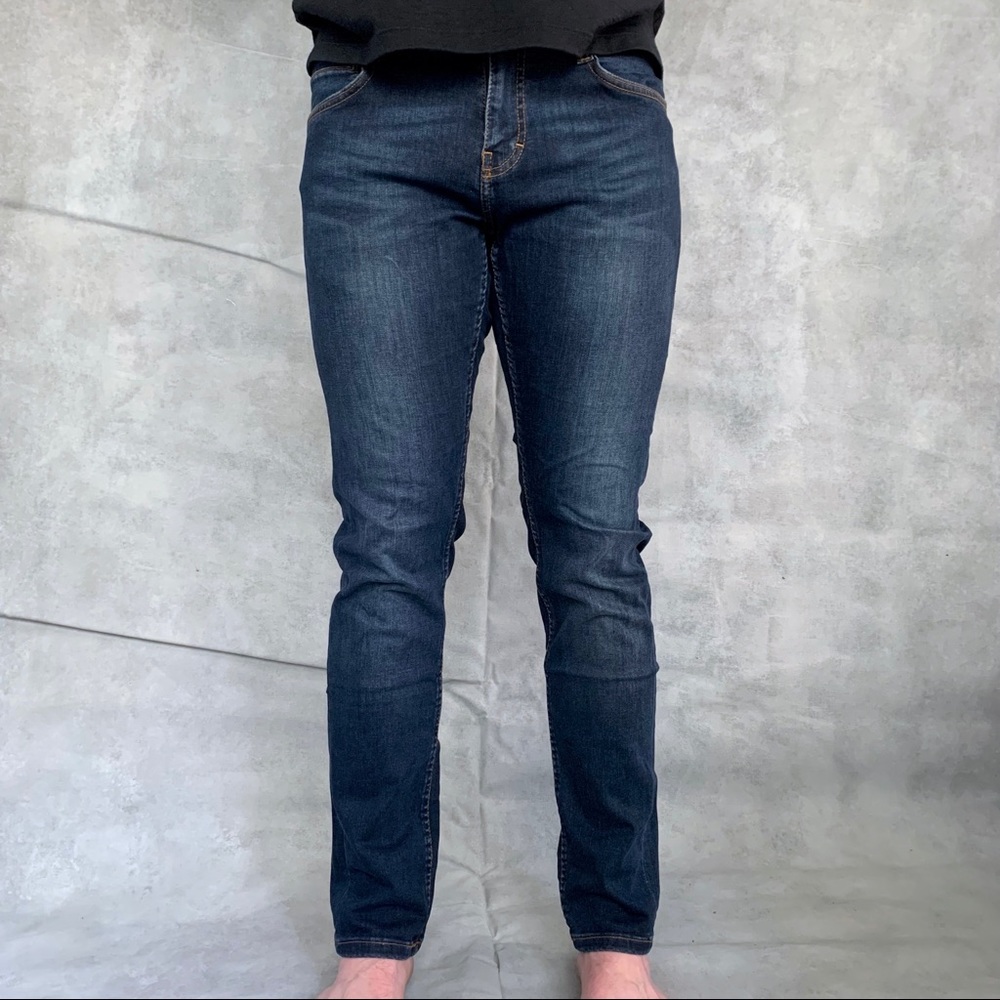 Mustang True Denim Jeans Oregon Slim Fit Dark Wash Stretch Tapered 30x32 Classic